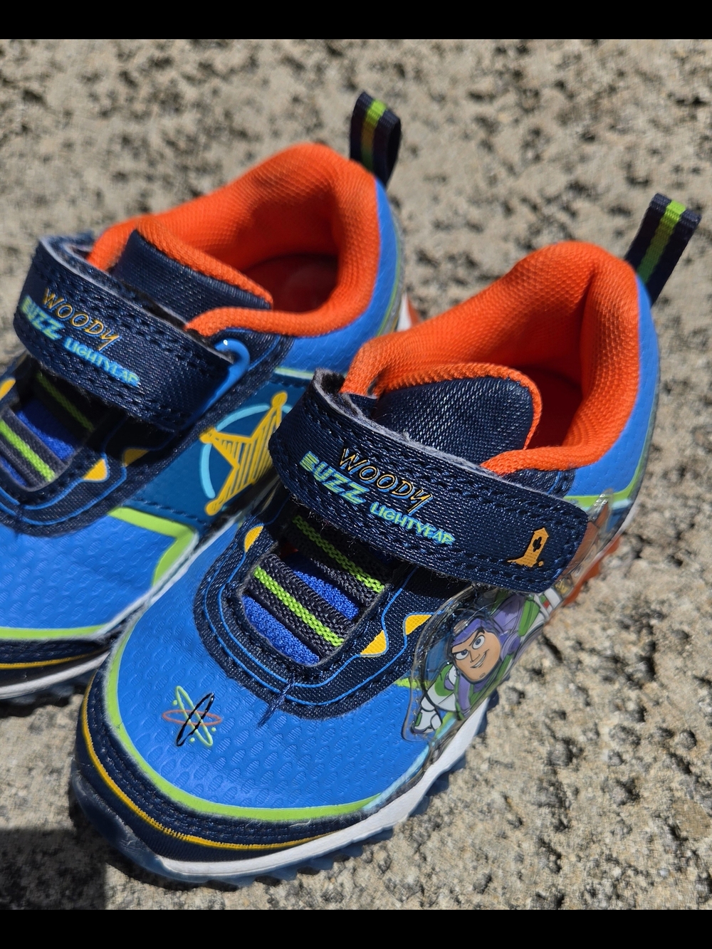 Toy Story Woody and Buzz Lightyear Kids Light Up Sneakers